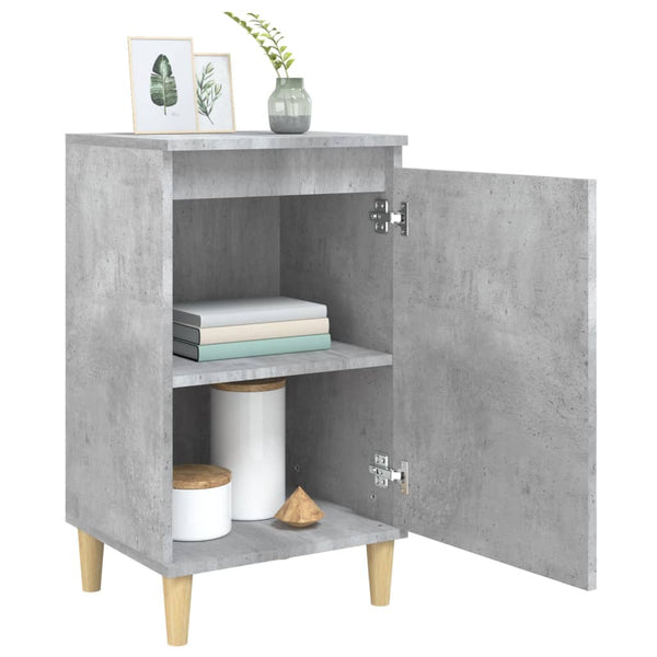 Betongrauer Nachttisch 40x35x70 cm