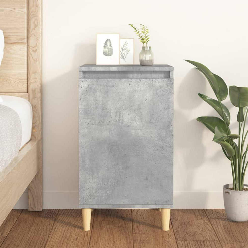 vidaXL Nightstand Concrete Gray 40x35x70 cm Engineered Wood