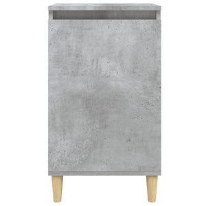 Nachttische 2er Set Betongrau 40x35x70 cm