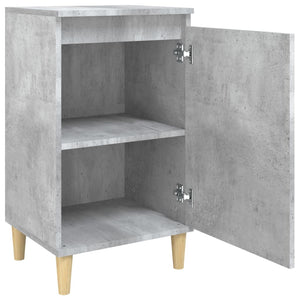 Nachttische 2er Set Betongrau 40x35x70 cm