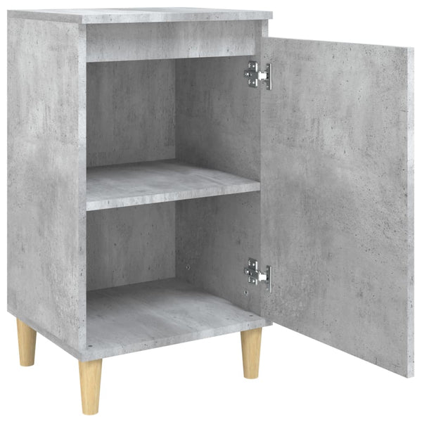 Nachttische 2er Set Betongrau 40x35x70 cm