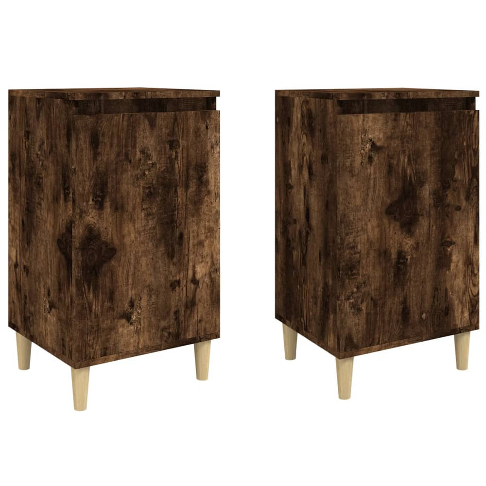 vidaXL Nightstands 2 pcs. Smoked Oak 40x35x70 cm Engineered Wood