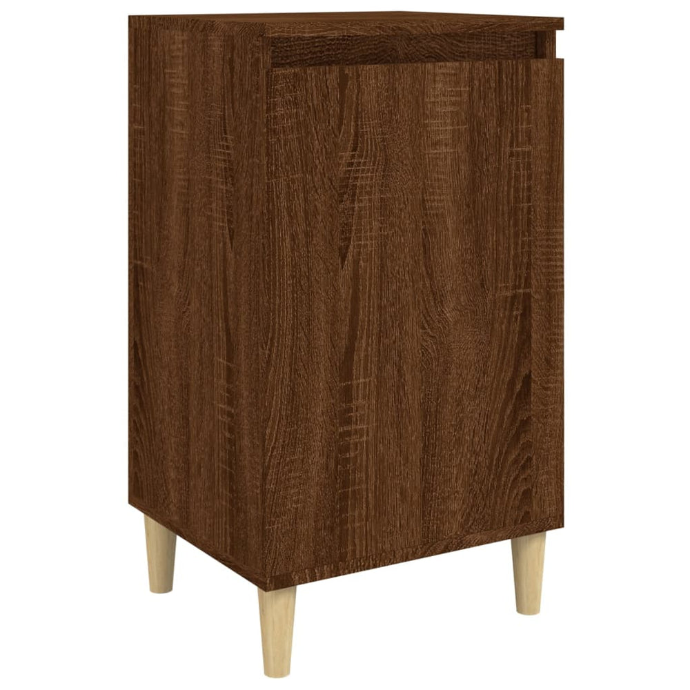 vidaXL Nightstand Brown Oak Look 40x35x70 cm Engineered Wood