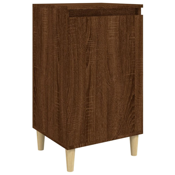 Nachttisch Braun Eichen-Optik 40x35x70 cm