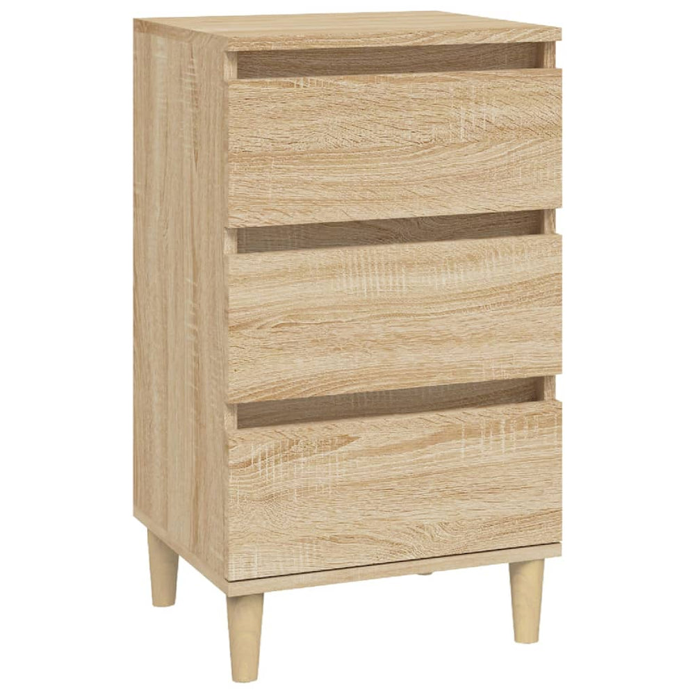 vidaXL Nightstand Sonoma Oak 40x35x70 cm Engineered Wood