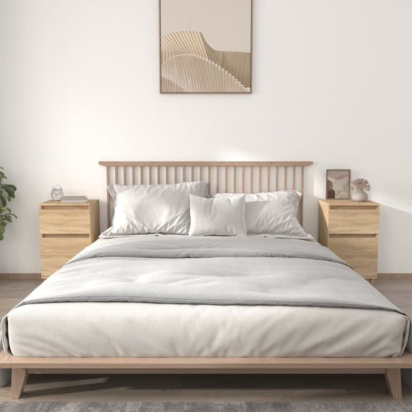 2er Set Nachttische Sonoma-Eiche 40x35x70 cm