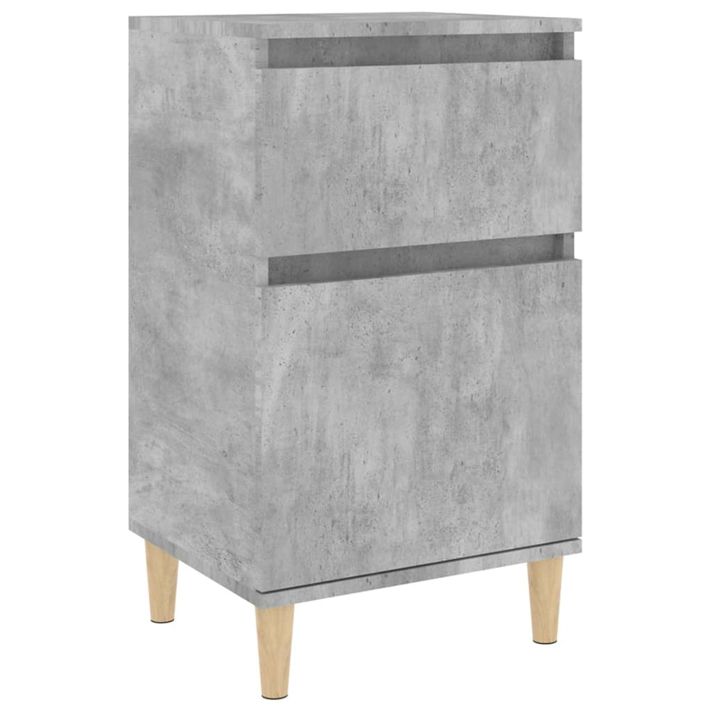 vidaXL Bedside Table Concrete Gray 40x35x70 cm