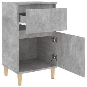 Betongrauer Nachttisch 40x35x70 cm
