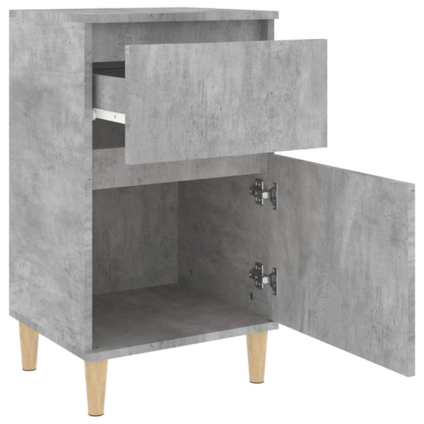 Betongrauer Nachttisch 40x35x70 cm