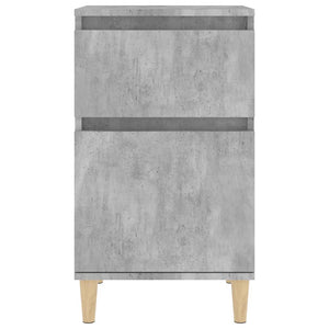 Nachttische 2er Set Betongrau 40x35x70 cm