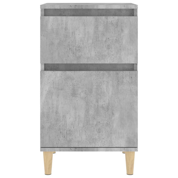 Nachttische 2er Set Betongrau 40x35x70 cm