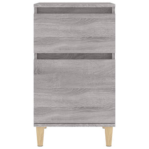 Nachttische 2er Set Grau Sonoma 40x35x70 cm