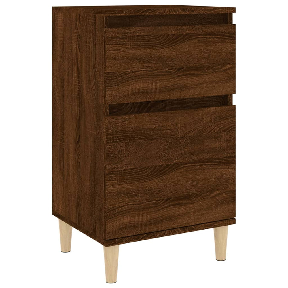 vidaXL Bedside Cabinet Brown Oak Look 40x35x70 cm