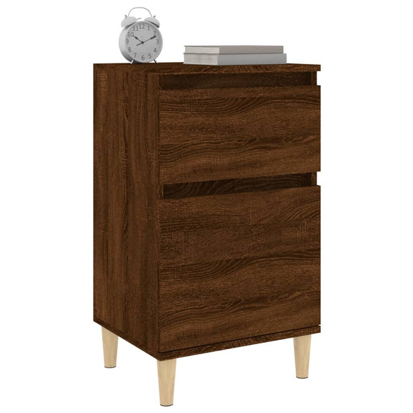Nachttisch Braun Eichenoptik 40x35x70 cm