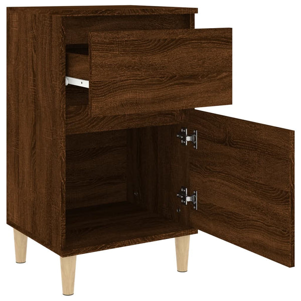Nachttisch Braun Eichenoptik 40x35x70 cm