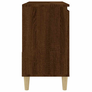 Badschrank Braun Eichen-Optik 65 cm