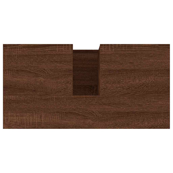 Badschrank Braun Eichen-Optik 65 cm