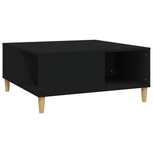 Schwarzer Couchtisch 80x80 cm