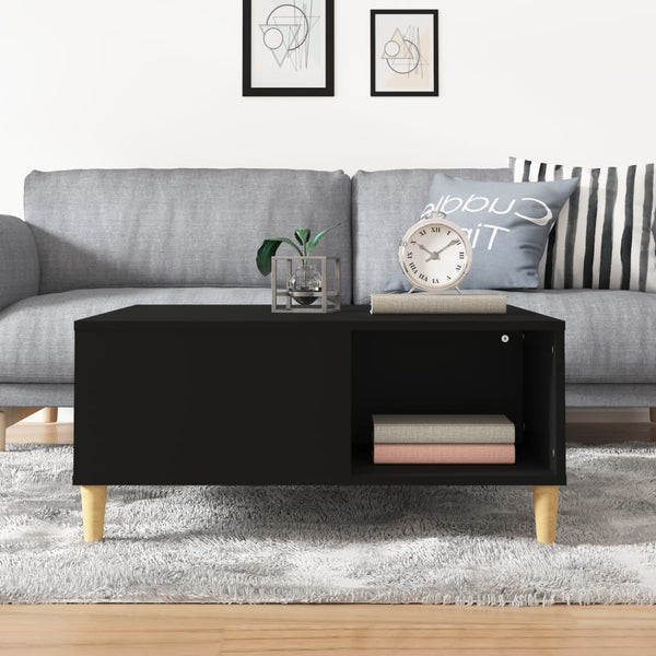 Schwarzer Couchtisch 80x80 cm