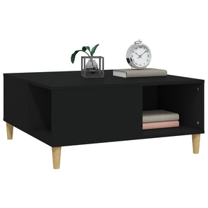 Schwarzer Couchtisch 80x80 cm