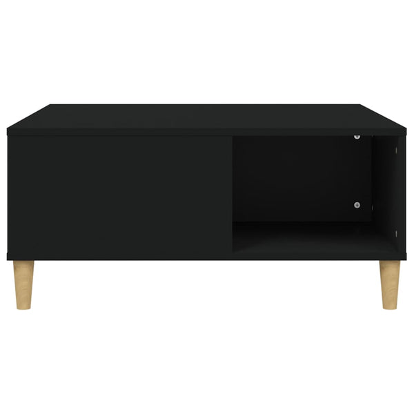 Schwarzer Couchtisch 80x80 cm