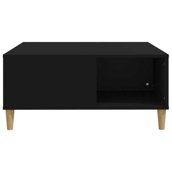 Schwarzer Couchtisch 80x80 cm