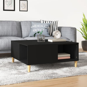 Schwarzer Couchtisch 80x80 cm