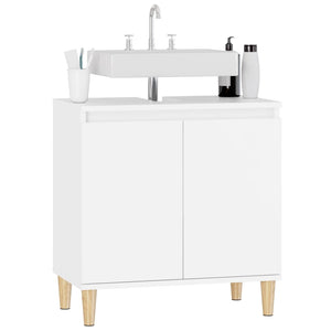 Waschbeckenunterschrank Weiß 58x33x60 cm