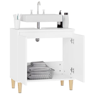 Waschbeckenunterschrank Weiß 58x33x60 cm