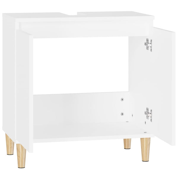 Waschbeckenunterschrank Weiß 58x33x60 cm