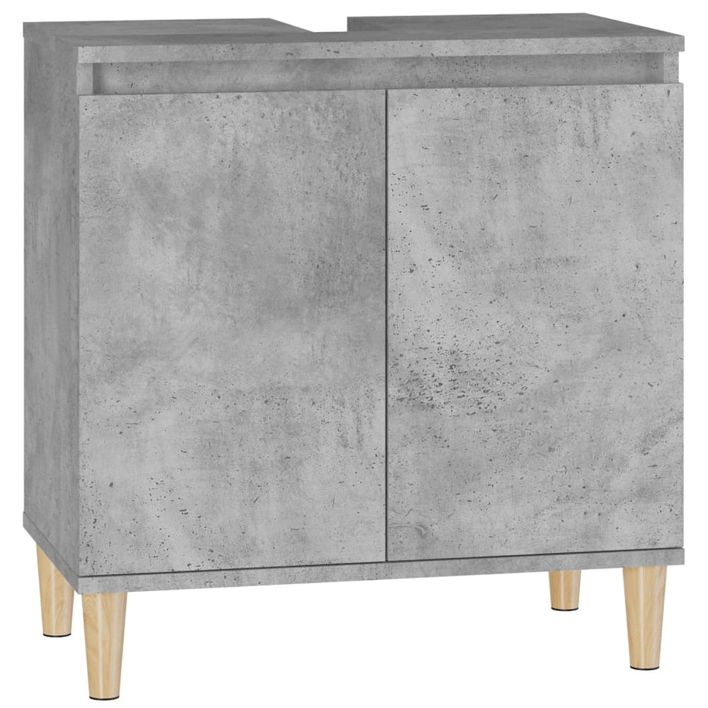 Waschbeckenunterschrank Betongrau 58x33x60 cm