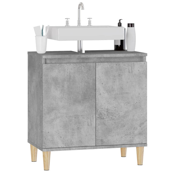 Waschbeckenunterschrank Betongrau 58x33x60 cm