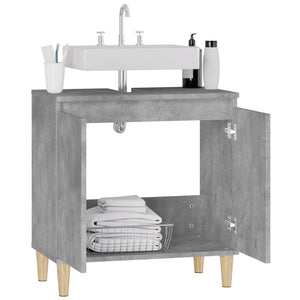 Waschbeckenunterschrank Betongrau 58x33x60 cm