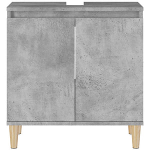Waschbeckenunterschrank Betongrau 58x33x60 cm