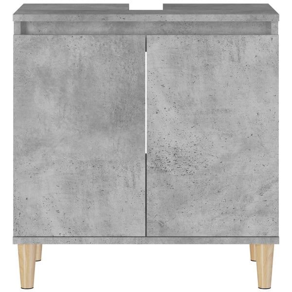 Waschbeckenunterschrank Betongrau 58x33x60 cm