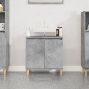 Waschbeckenunterschrank Betongrau 58x33x60 cm