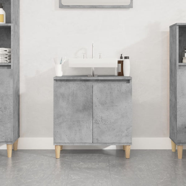 Waschbeckenunterschrank Betongrau 58x33x60 cm