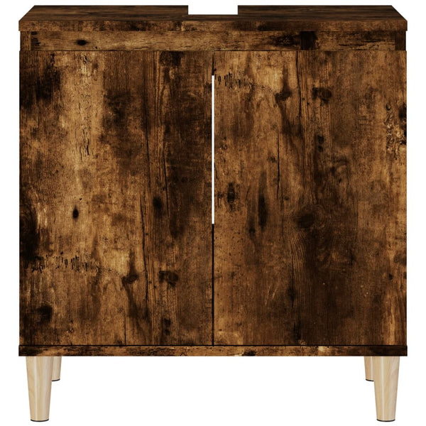 Waschbeckenunterschrank Räuchereiche 58x60 cm