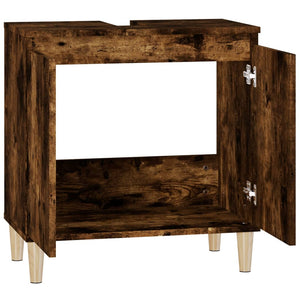Waschbeckenunterschrank Räuchereiche 58x60 cm