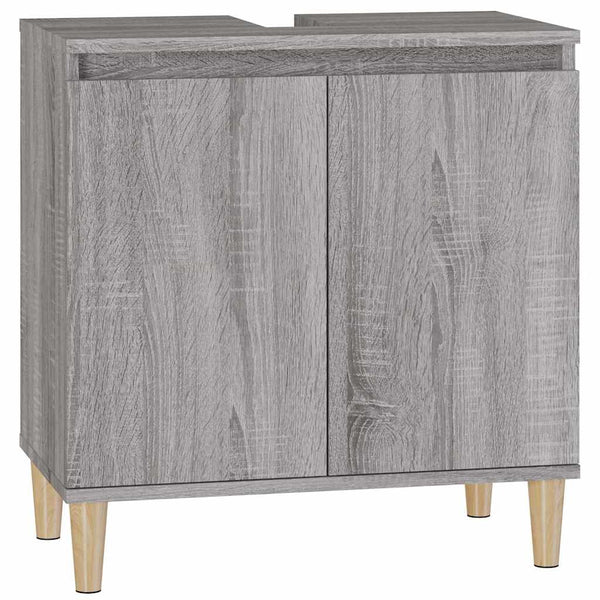 Waschbeckenunterschrank Grau Sonoma 58x60 cm
