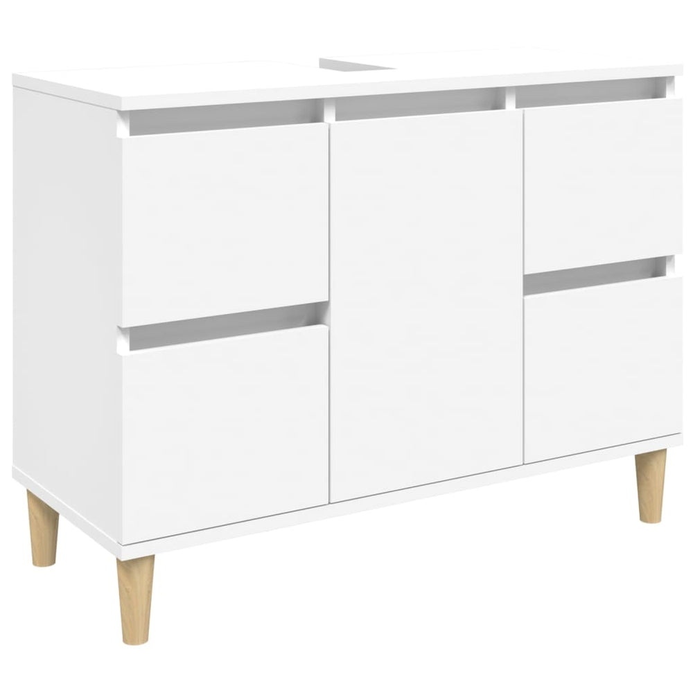 Waschbeckenunterschrank Weiß 80x60 cm