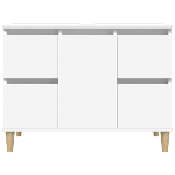 Waschbeckenunterschrank Weiß 80x60 cm
