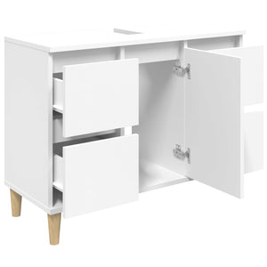 Waschbeckenunterschrank Weiß 80x60 cm