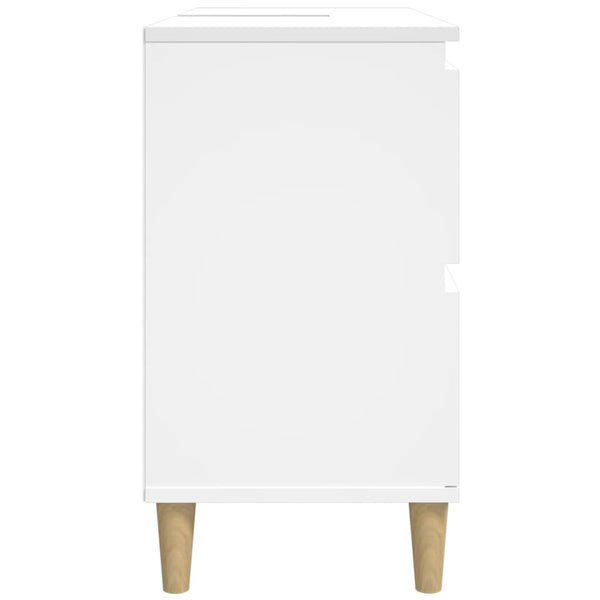Waschbeckenunterschrank Weiß 80x60 cm