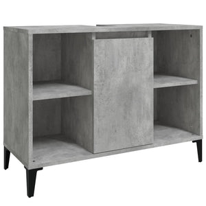 Waschbeckenunterschrank Betongrau 80 cm