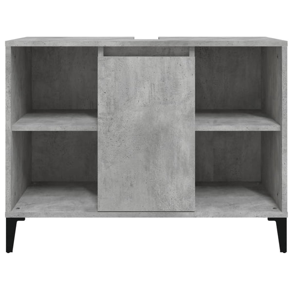 Waschbeckenunterschrank Betongrau 80 cm