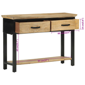 Konsolentisch Mango Massivholz 110 cm