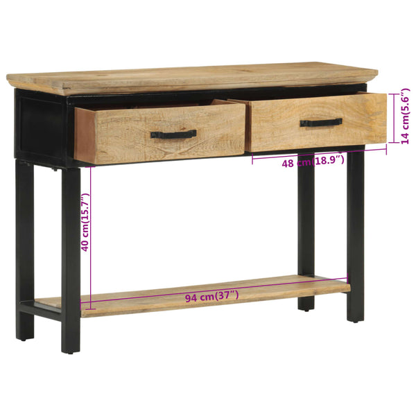 Konsolentisch Mango Massivholz 110 cm