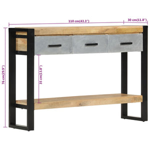 Konsolentisch Mango Massivholz 110cm