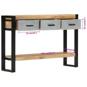 Konsolentisch Mango Massivholz 110cm